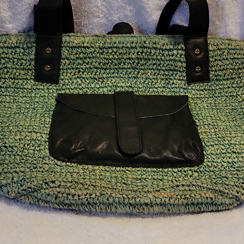 Free People Riva Raffia Tote Bag